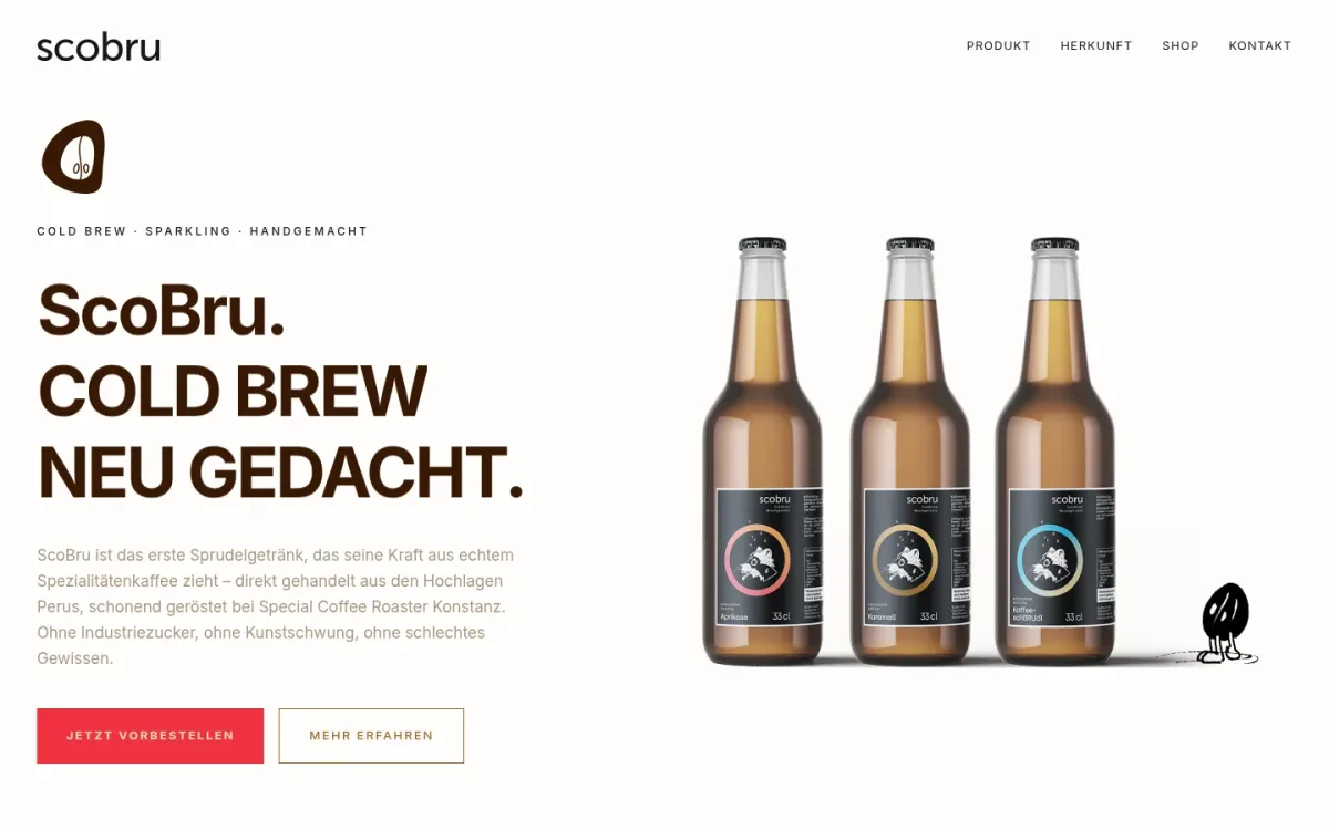 Screenshot der Website ScoBru