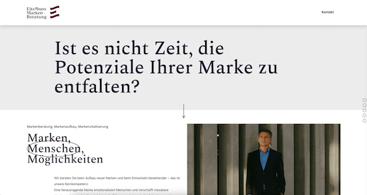 Screenshot der Website Eitelbuss
