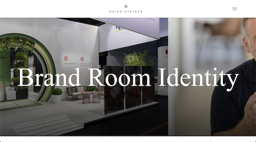Screenshot der Website Heiko Steiner